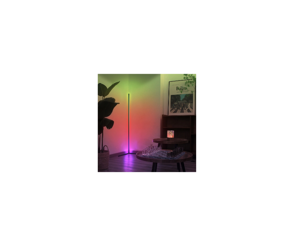 Corner Floor Lamp, 60-Inch Rgb Led Corner Lamp, Led Floor Lamp For Living Room Bedroom Game Room