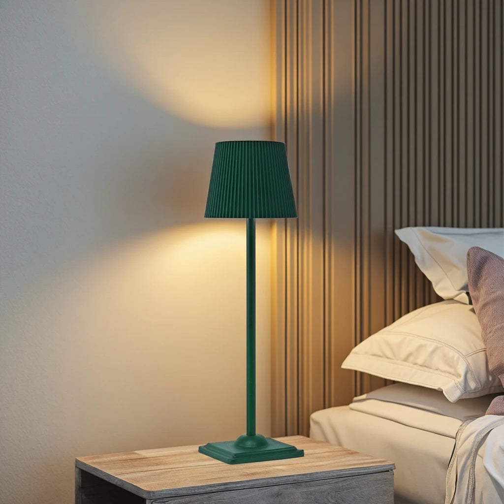 Wireless Table Lamp Rechargeable LED Night Reading Light Touch Stepless Dimming Bedside Desk Lamp Hotel Bar Bedroom Decoration