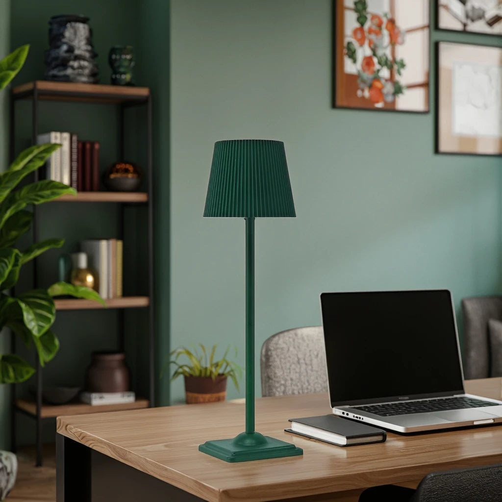 Wireless Table Lamp Rechargeable LED Night Reading Light Touch Stepless Dimming Bedside Desk Lamp Hotel Bar Bedroom Decoration